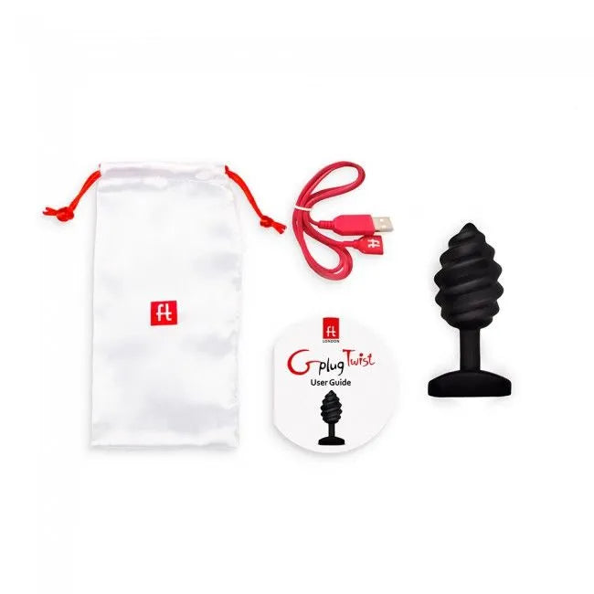 Plug Anal Torsadé Silicone Hypoallergénique