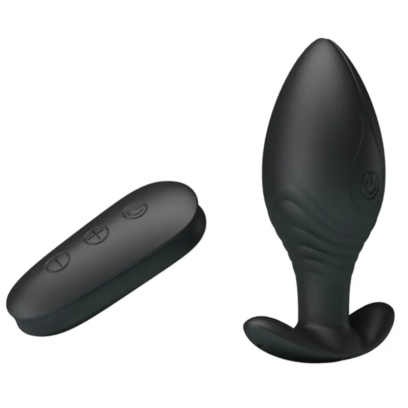 Plug Anal Vibrant En Silicone Noir