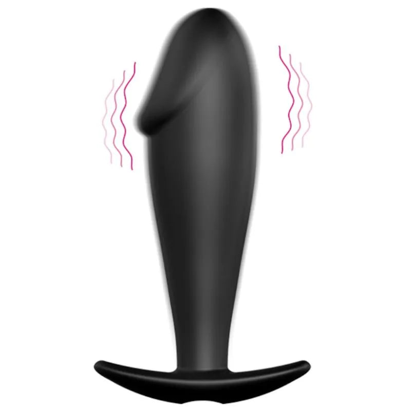 Plug Anal Vibrant En Silicone Noir