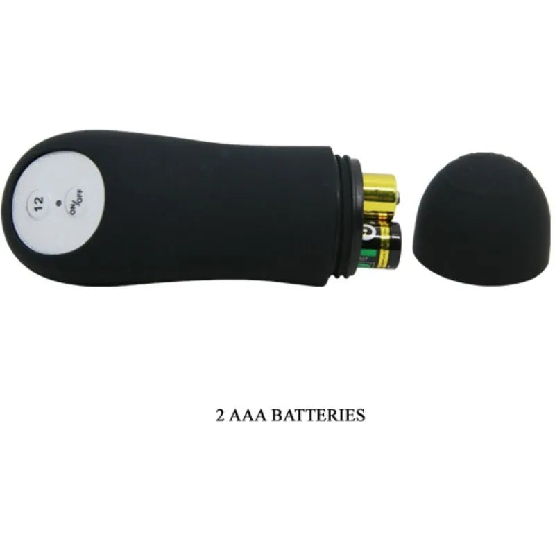 Plug Anal Vibrant En Silicone Noir