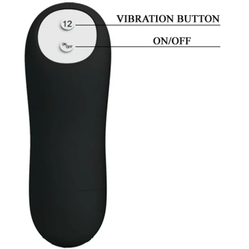 Plug Anal Vibrant En Silicone Noir