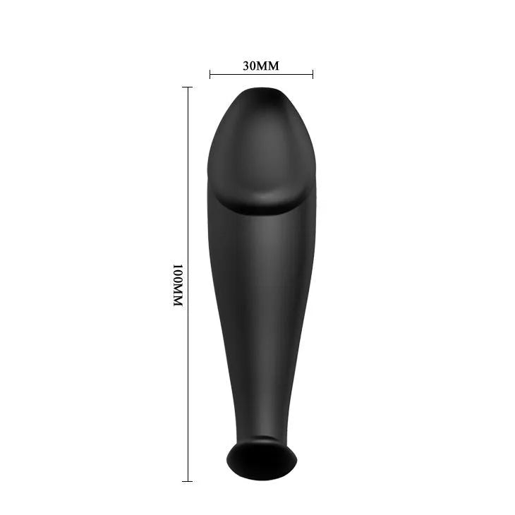 Plug Anal Vibrant En Silicone Noir