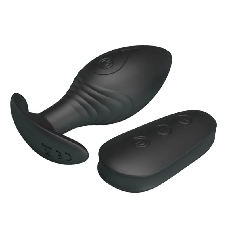 Plug Anal Vibrant En Silicone Noir