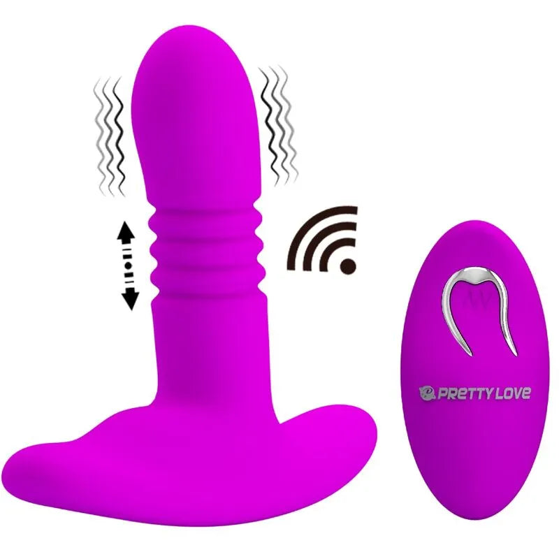 Plug Anal Vibrant En Silicone Noir Rechargeable