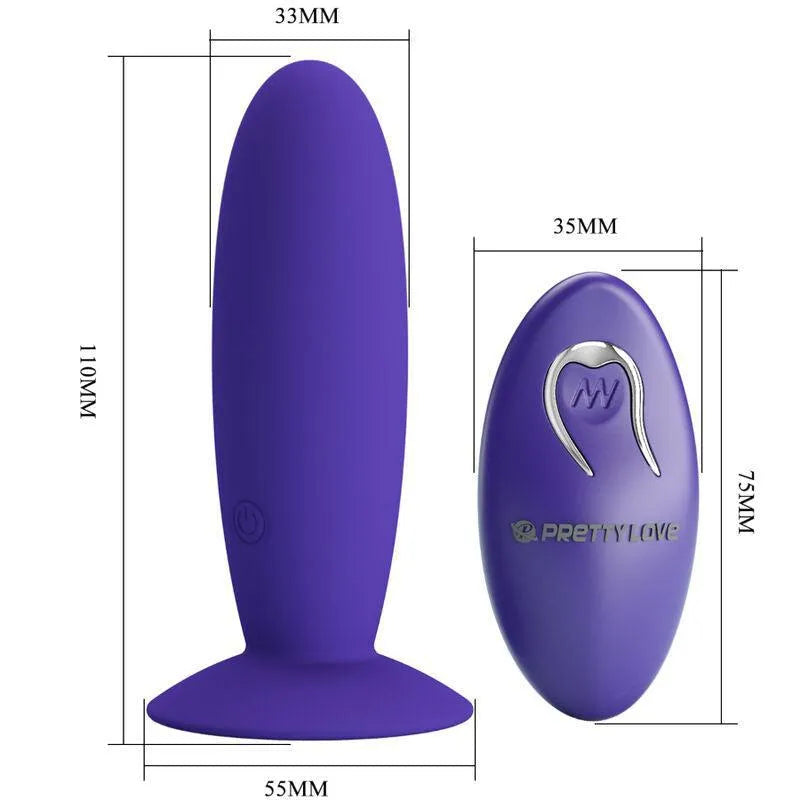 Plug Anal Vibrant Rechargeable Silicone Violet