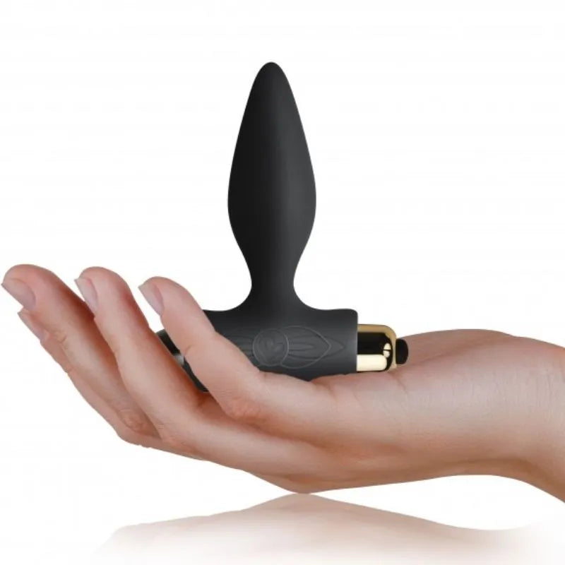 Plug Anal Vibrant Silicone Débutants Noir