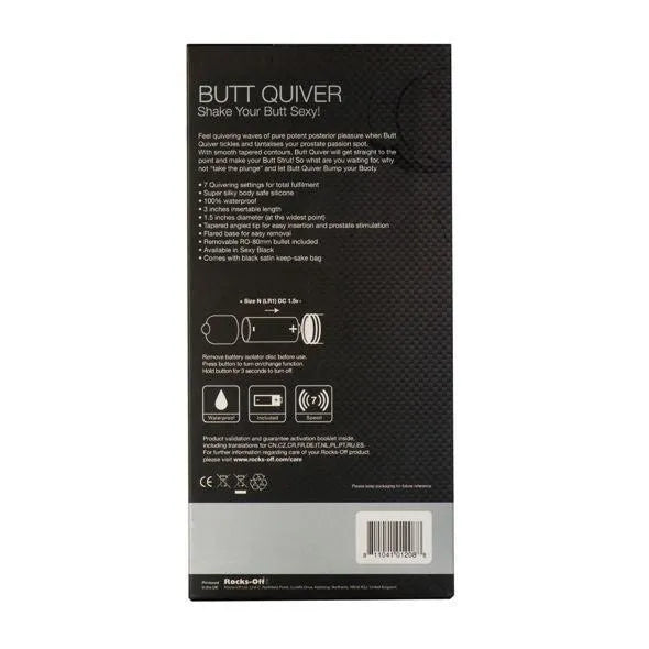 Plug Anal Vibrant Silicone Hypoallergénique