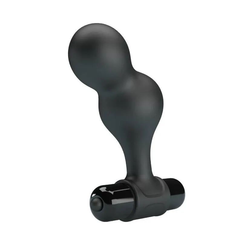 Plug Anal Vibrant Silicone Noir 10 Fonctions