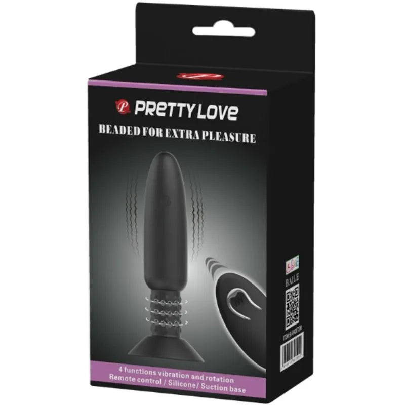 Plug Anal Vibrant Silicone Noir Rechargeable