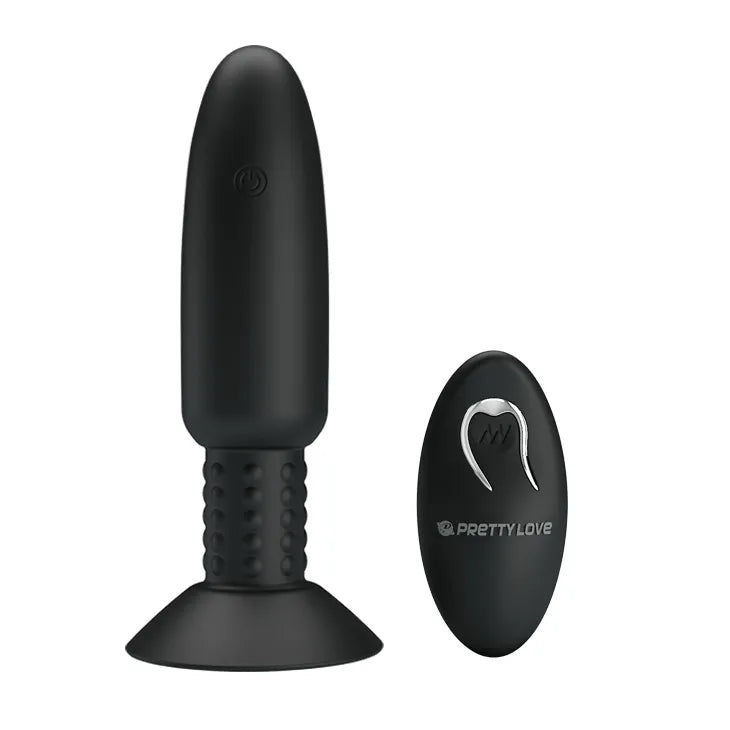 Plug Anal Vibrant Silicone Noir Rechargeable