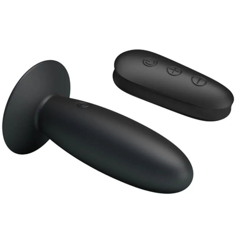 Plug Anal Vibrant Silicone Noir Rechargeable