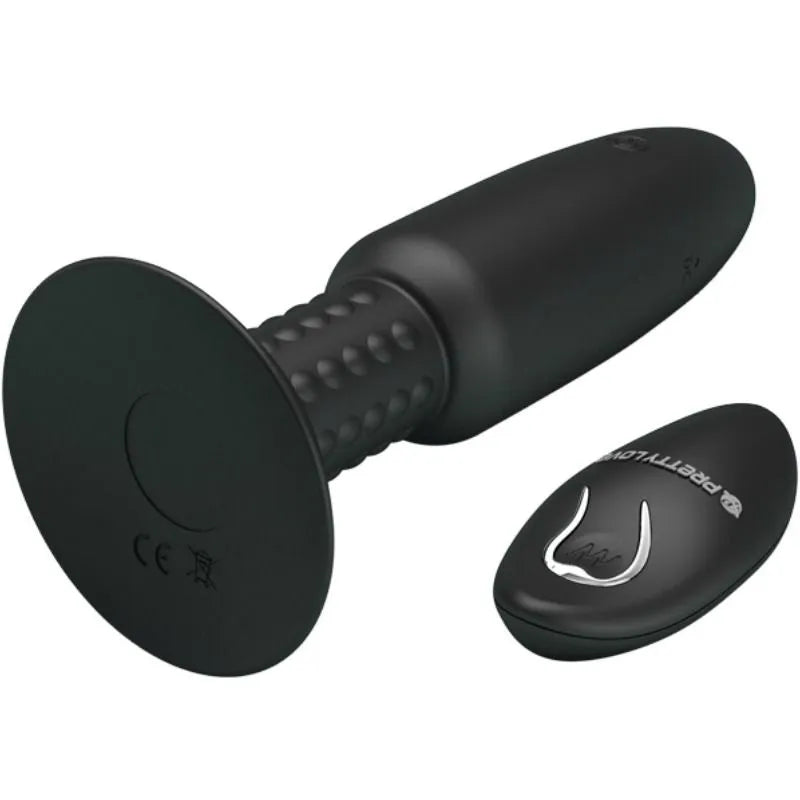 Plug Anal Vibrant Silicone Noir Rechargeable