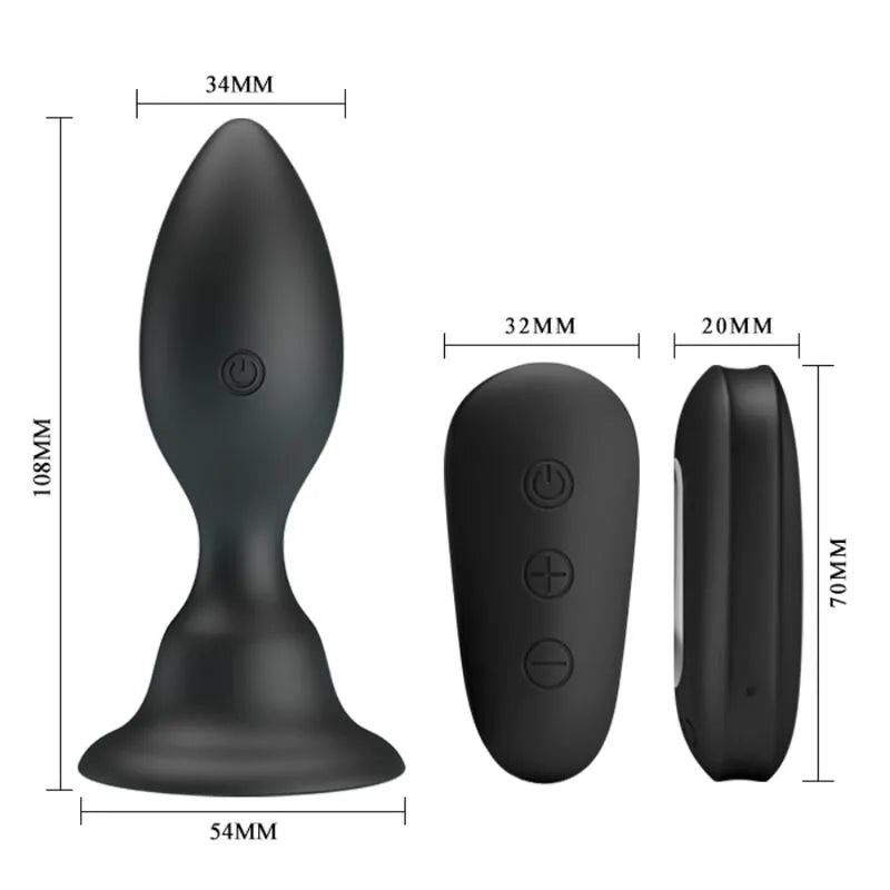 Plug Anal Vibrant Silicone Étanche