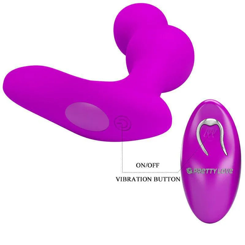 Plug Anal Vibrant Télécommandé Silicone Étanche