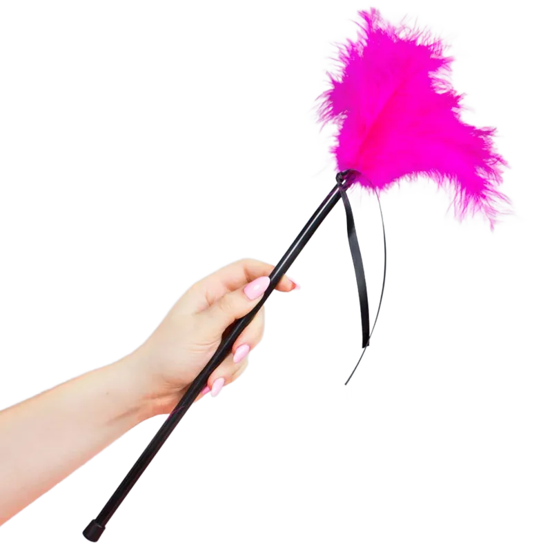Plume Érotique Rose Pour Massage Sensuel