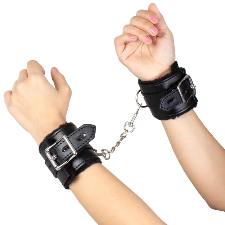 Poignets Bondage Cuir Synthétique Rembourrés