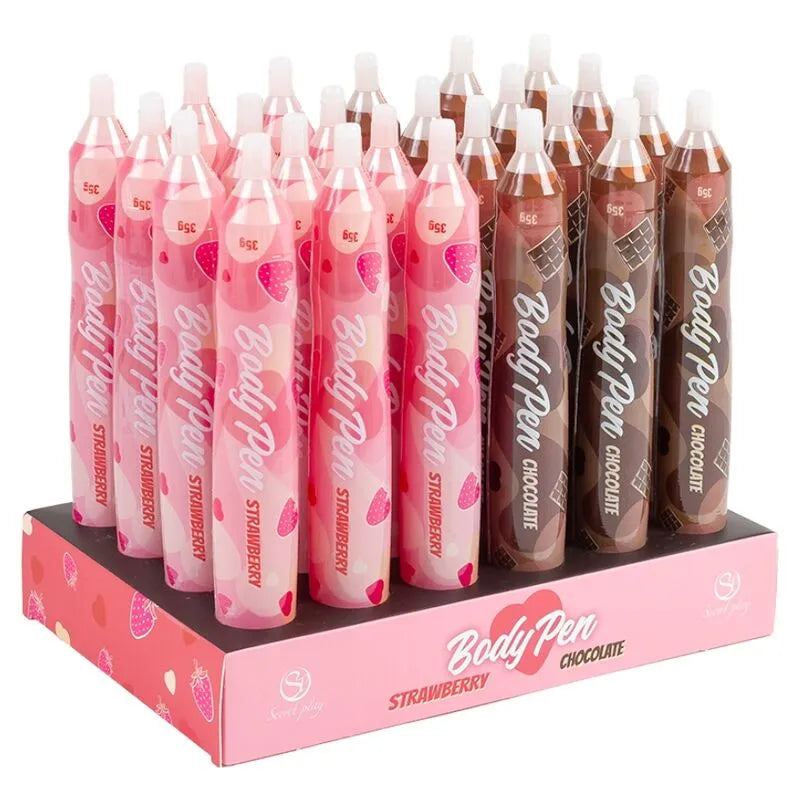 Présentoir Stylos Comestibles Body Painting Secret Play