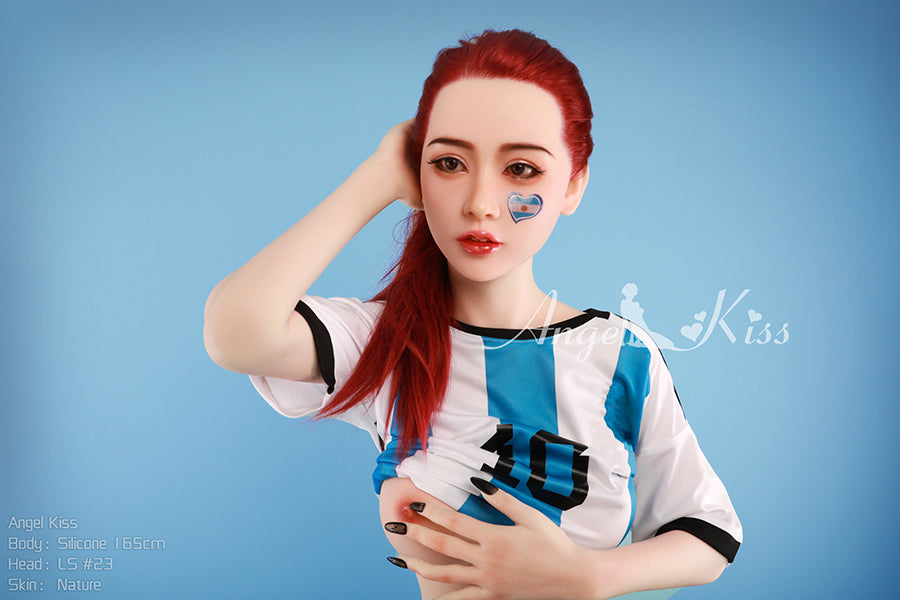 165cm/5ft5 D-cup Redhead Silicone Sex Doll – S23