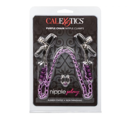 Purple Chain Nipple Clamps