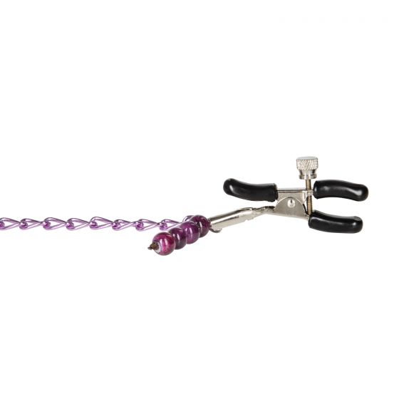 Purple Chain Nipple Clamps