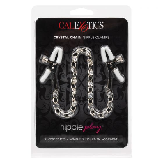 Crystal Chain Nipple Clamps