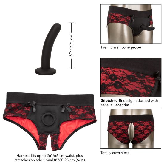 Crotchless Pegging Panty Set