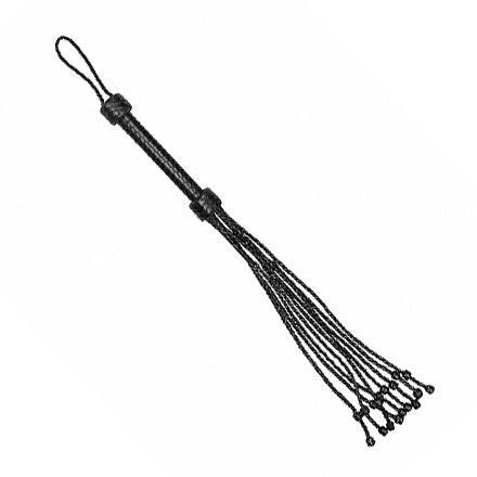 Ouch Short Leather Braided Flogger