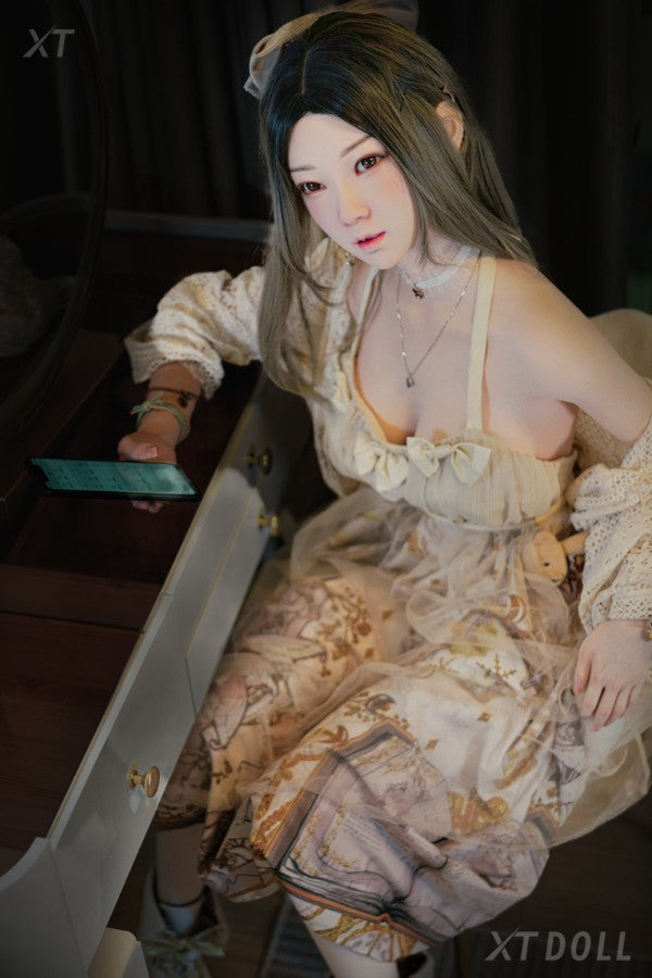 150cm/4ft11 D-cup Big Breast|Tits Full Silicone Sex Doll - Chase