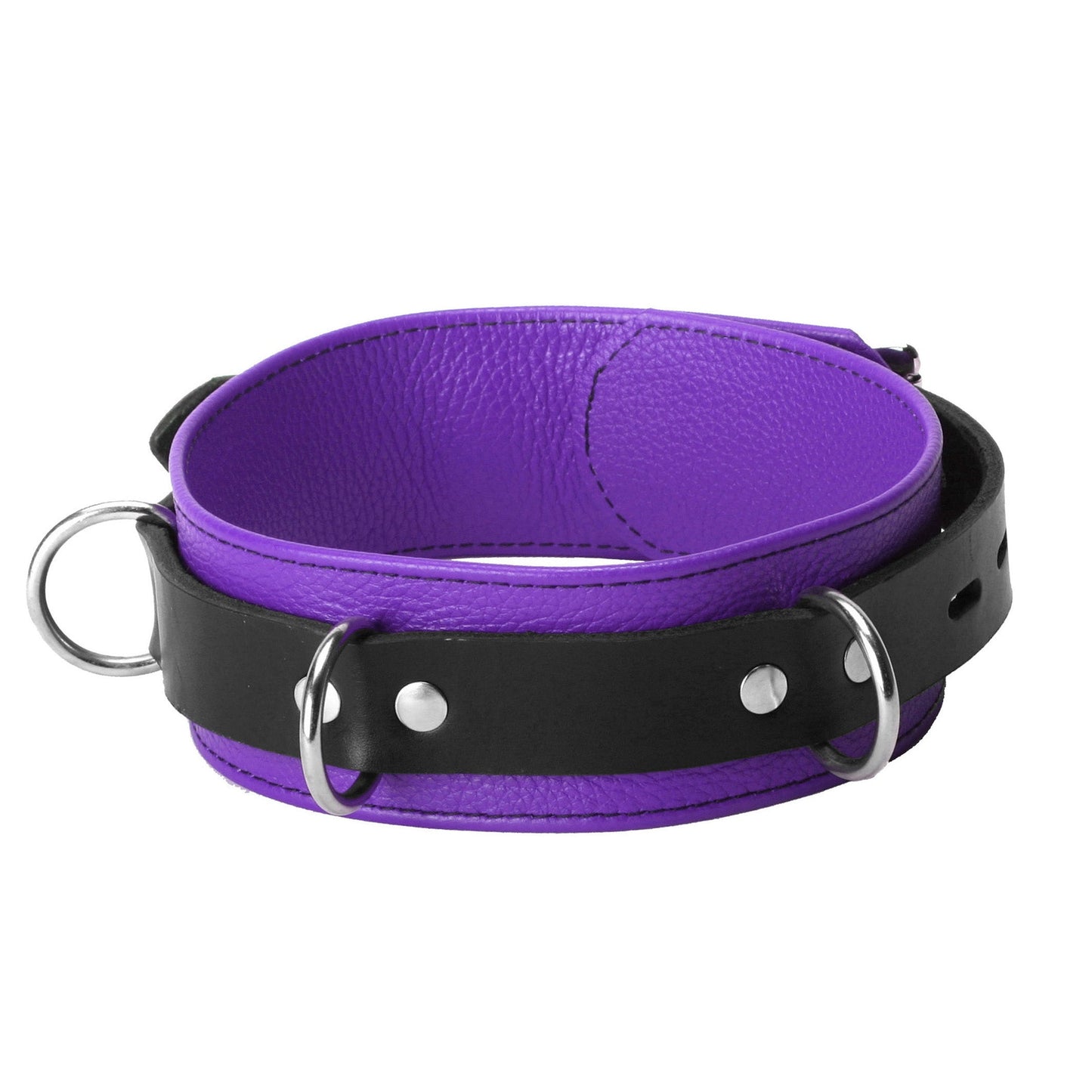 Leather Deluxe Locking Collar