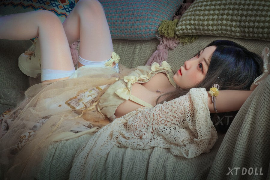 150cm/4ft11 D-cup Big Breast|Tits Full Silicone Sex Doll - Chase