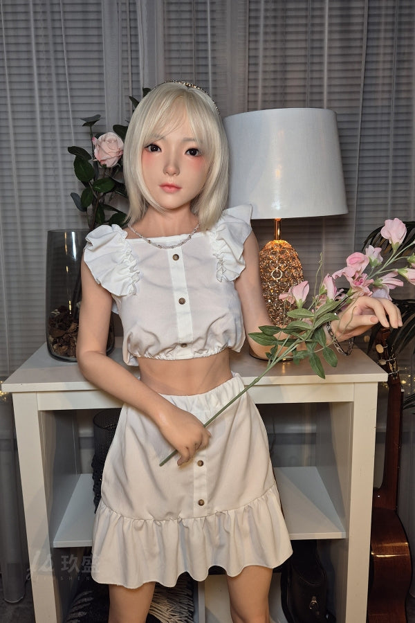 148cm/4ft10 B-cup Small Breast  Silicone Sex Doll - Sora