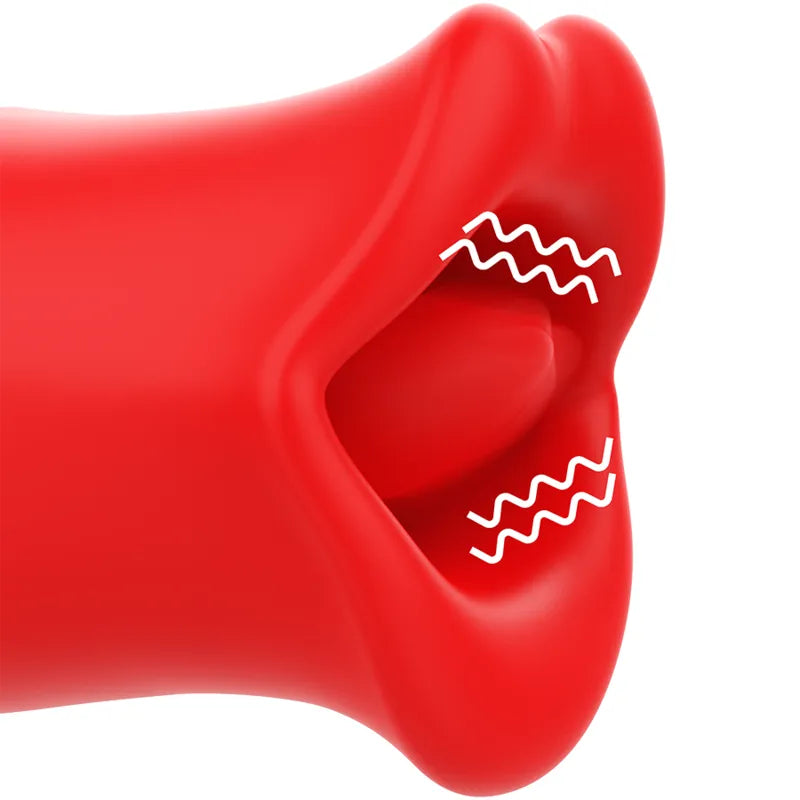 Stimulateur Silicone Doux Rouge Étanche