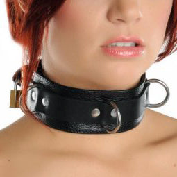 Leather Deluxe Locking Collar