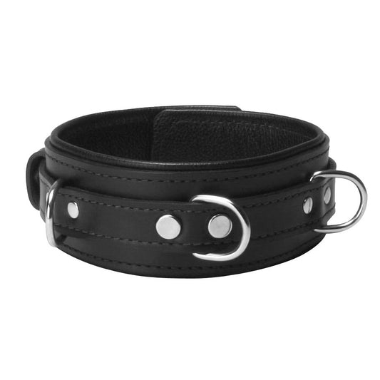 Leather Premium Locking Collar