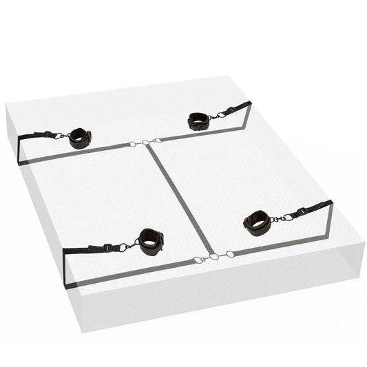 Système De Retenue Bdsm Sous Matelas Cuir Végétalien