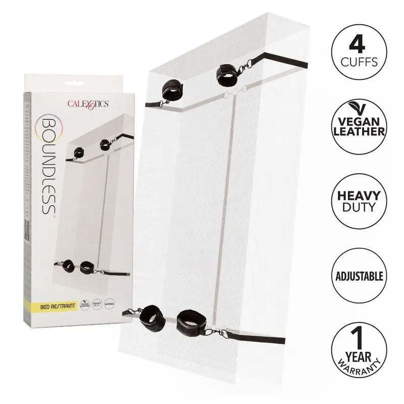 Système De Retenue Bdsm Sous Matelas Cuir Végétalien
