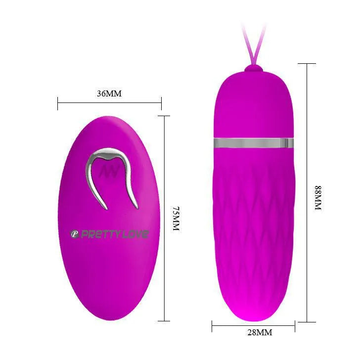 Œuf Vibrant En Silicone Lilas Avec Télécommande