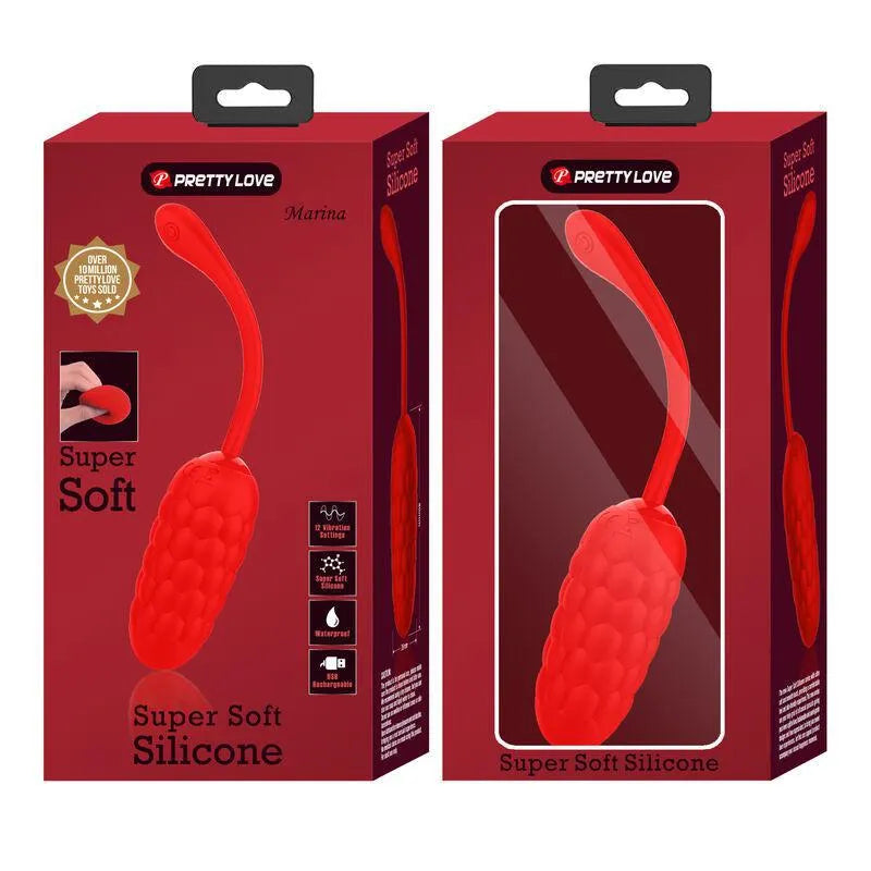 Œuf Vibrant En Silicone Rouge Rechargeable