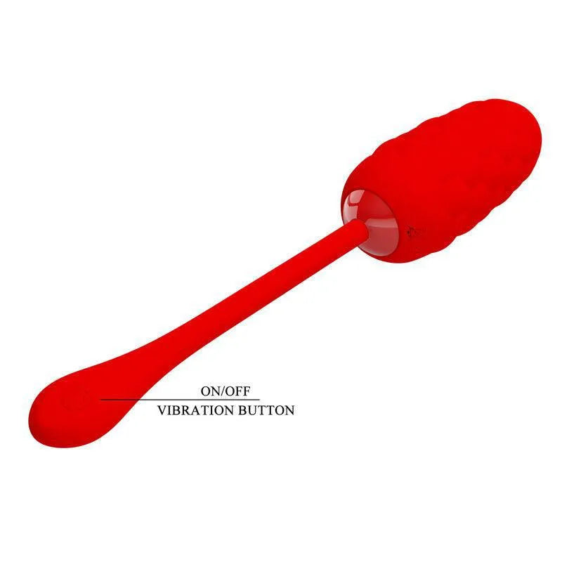 Œuf Vibrant En Silicone Rouge Rechargeable