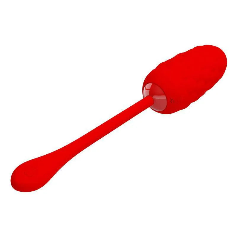 Œuf Vibrant En Silicone Rouge Rechargeable