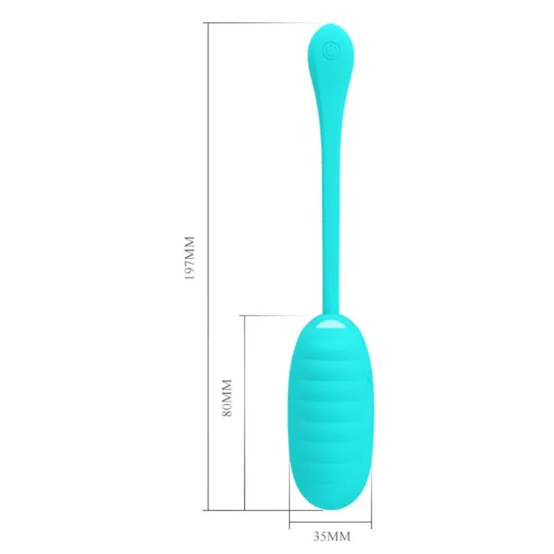 Œuf Vibrant En Silicone Vert Rechargeable
