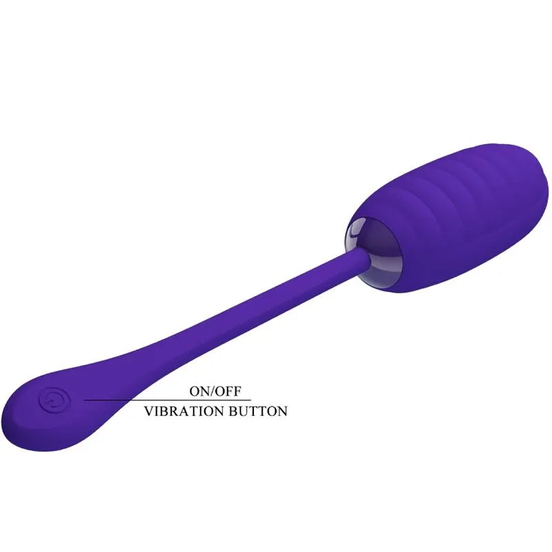 Œuf Vibrant En Silicone Violet Rechargeable