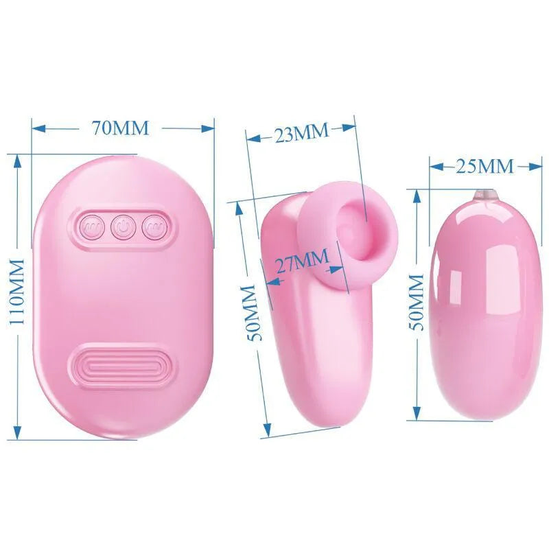 Œuf Vibrant Rechargeable Rose Avec Stimulateur De Tapotements
