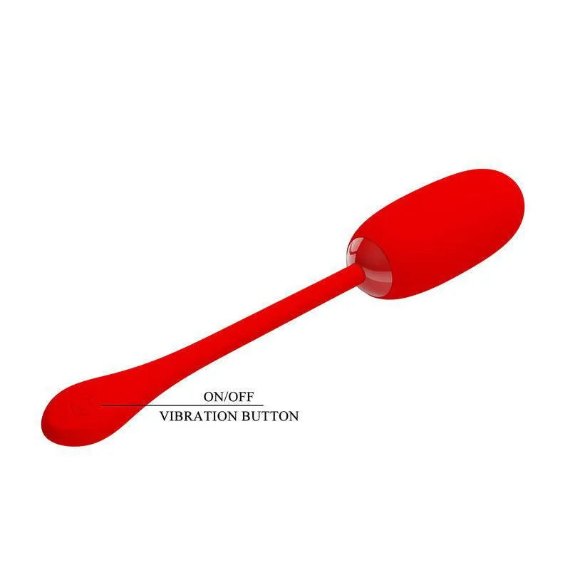 Œuf Vibrant Rouge Rechargeable En Silicone