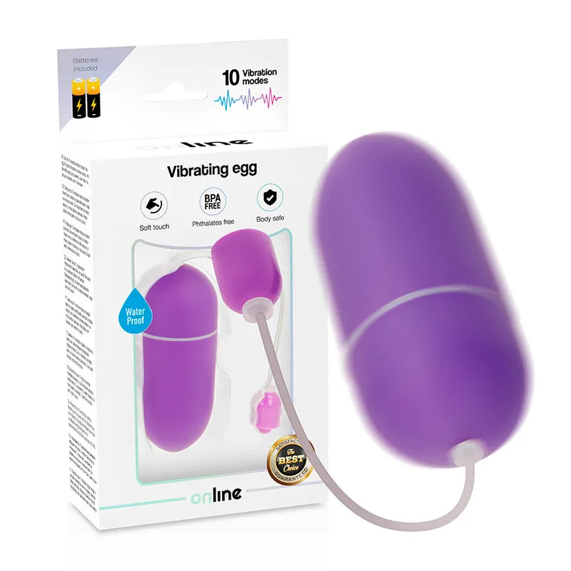 Œuf Vibrant Silicone Doux 10 Modes de Vibrations