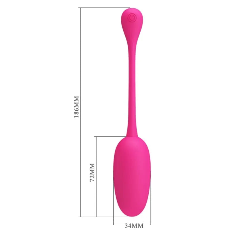Œuf Vibrant Silicone Magenta 12 Fonctions