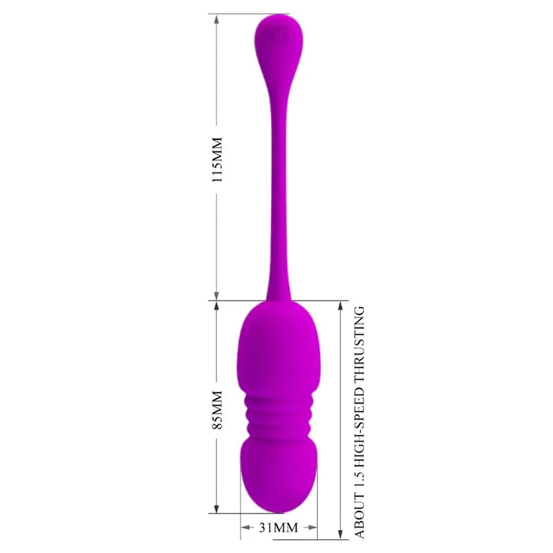 Œuf Vibrant Silicone Rechargeable Violet 12 Modes