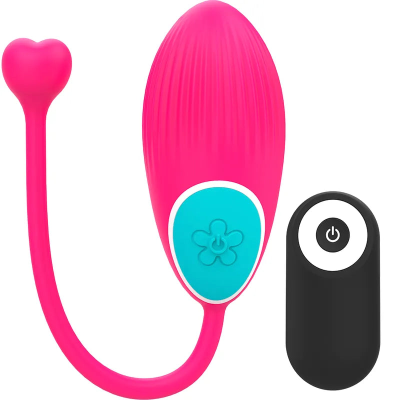 Œuf Vibrant Silicone Télécommandé Rose 10 Modes