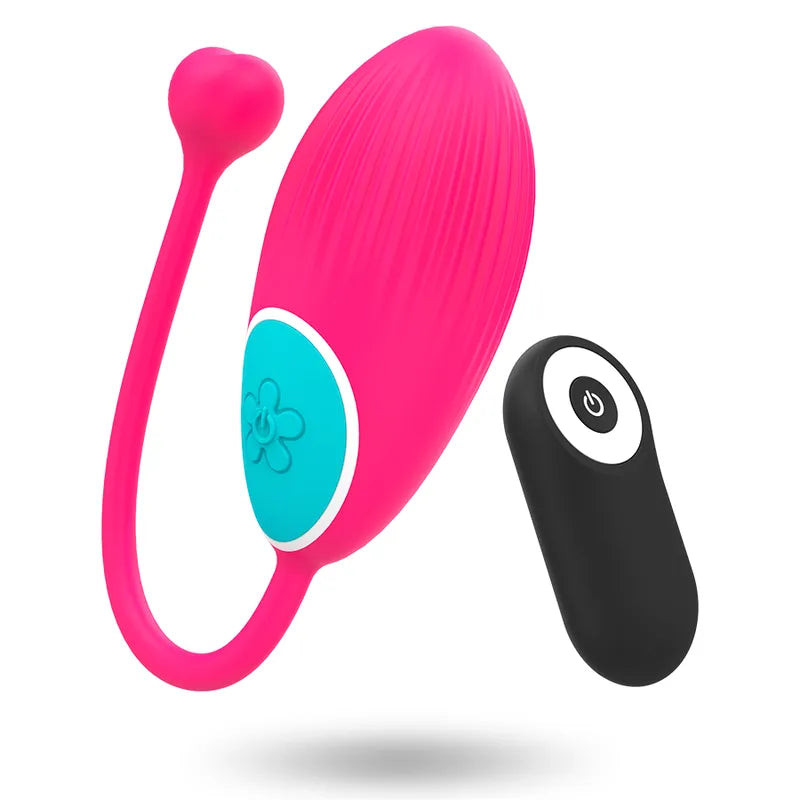 Œuf Vibrant Silicone Télécommandé Rose 10 Modes