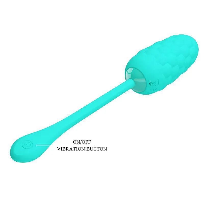 Œuf Vibrant Silicone Vert Aqua 12 Fonctions